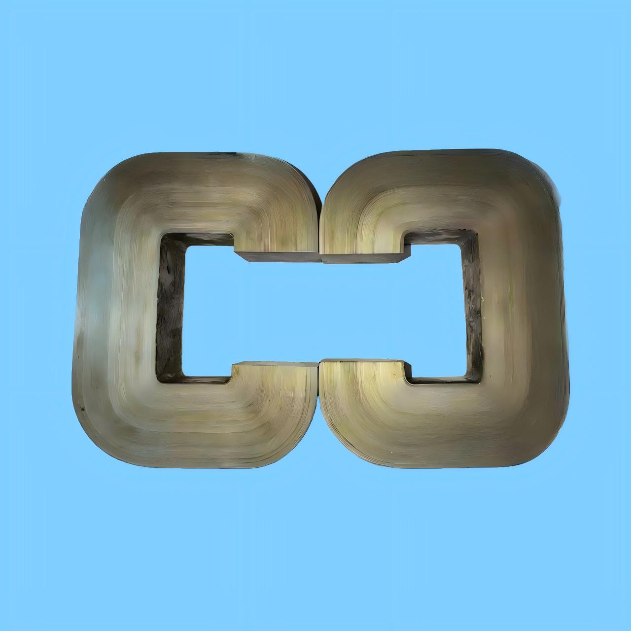 Cut nanocrystalline C-core for rail traction magnetics